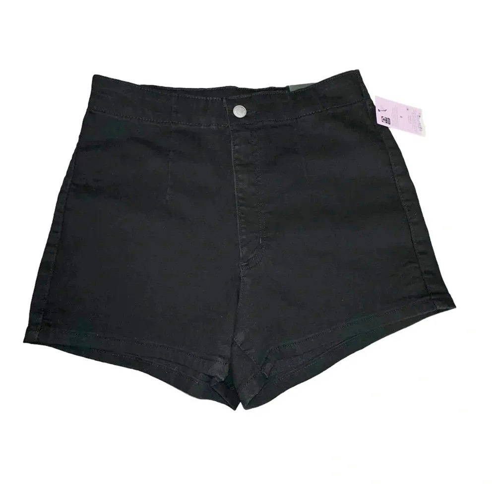 Wild Fable Denim Shorts 8 Black Highest Rise Stretch 5-Pocket Mini Jean Shorts
